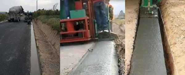 砼路肩成型機,水泥路肩滑模機